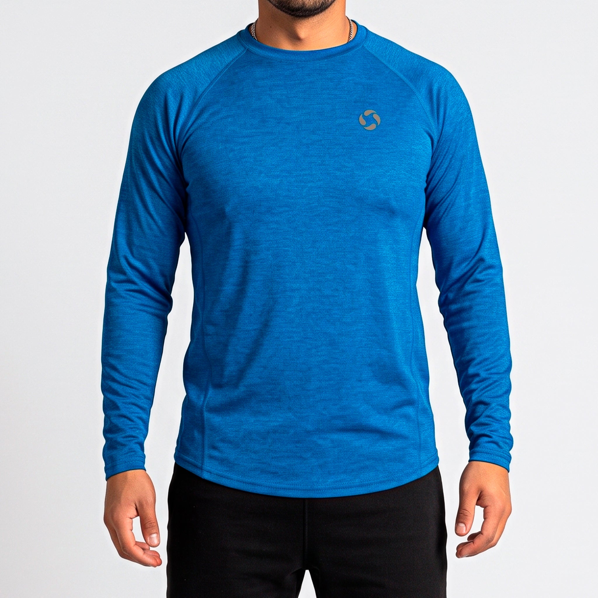 Polo Deportivo Manga Larga Hombre Quick Dry