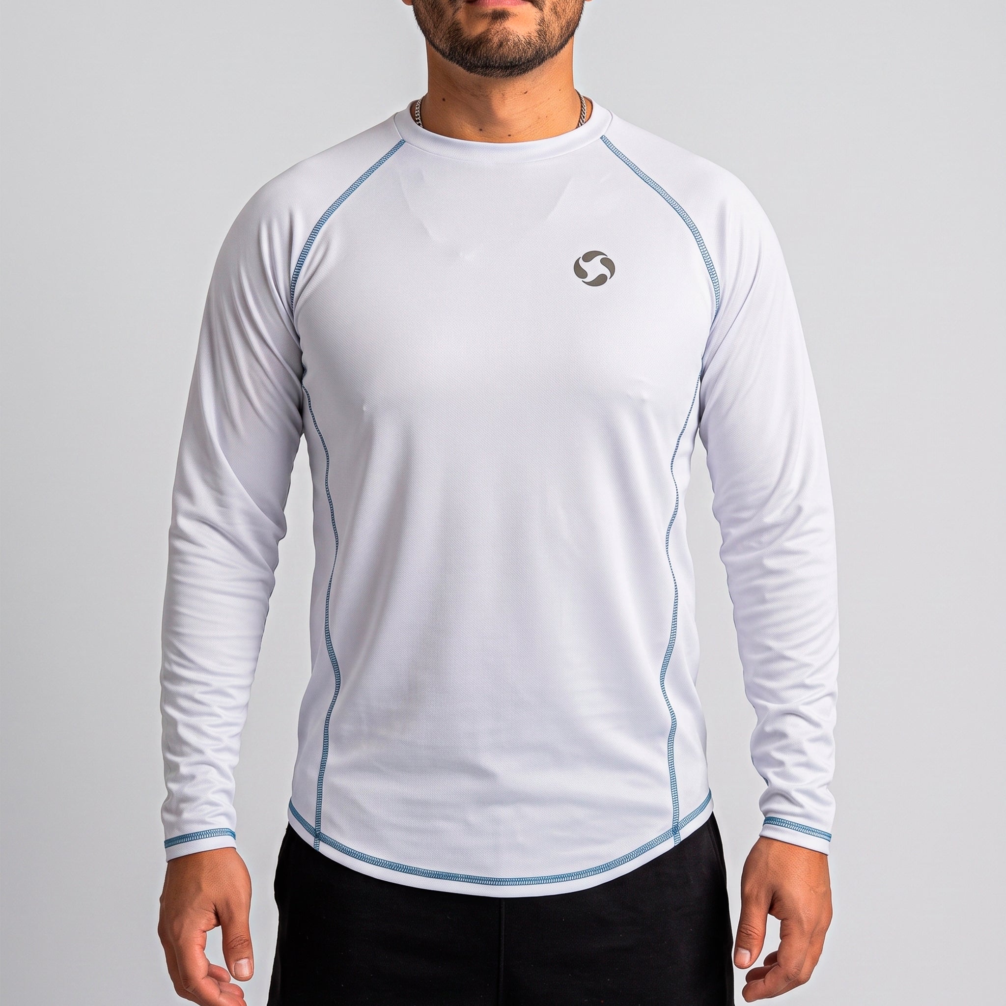 Polo Deportivo Manga Larga Hombre Quick Dry