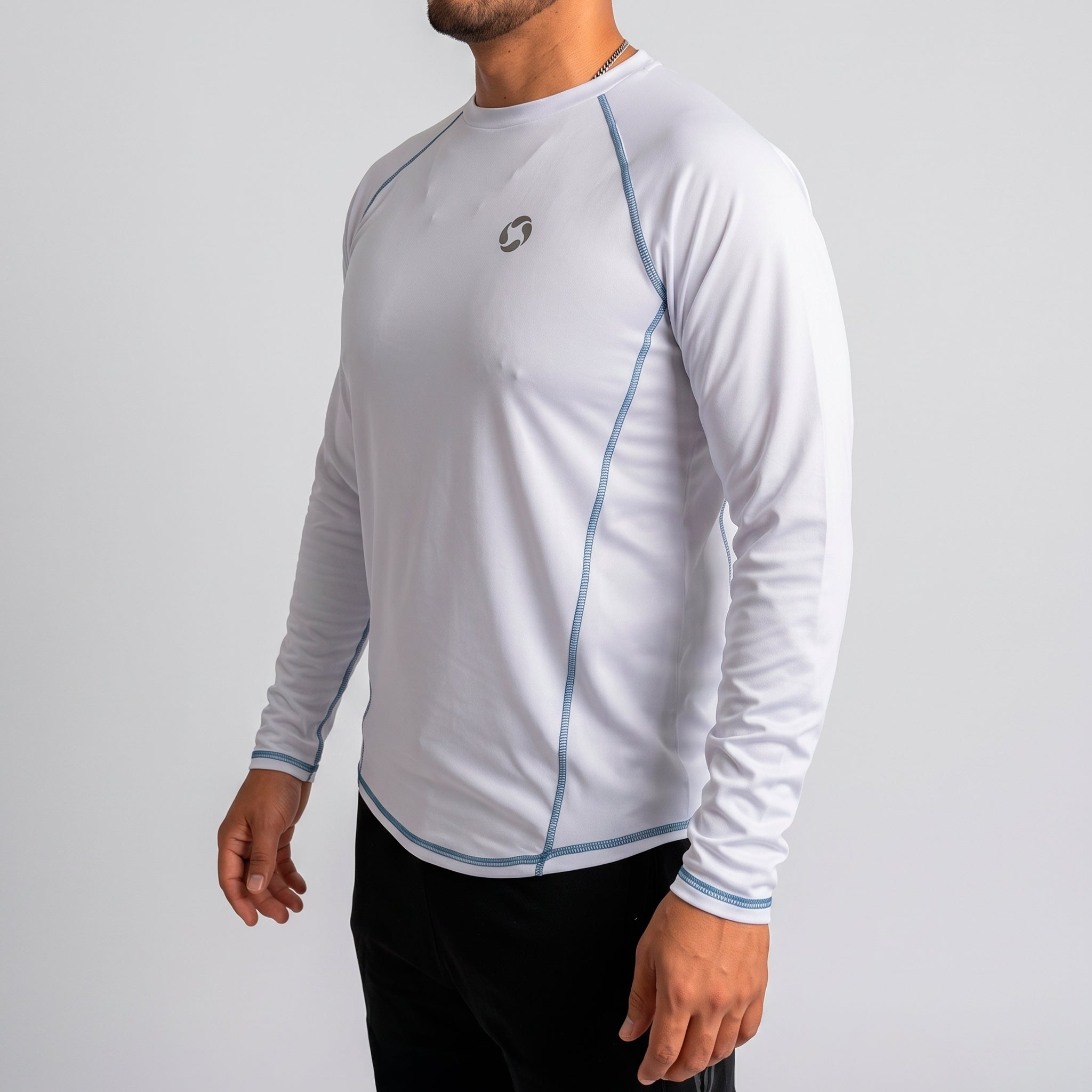 Polo Deportivo Manga Larga Hombre Quick Dry