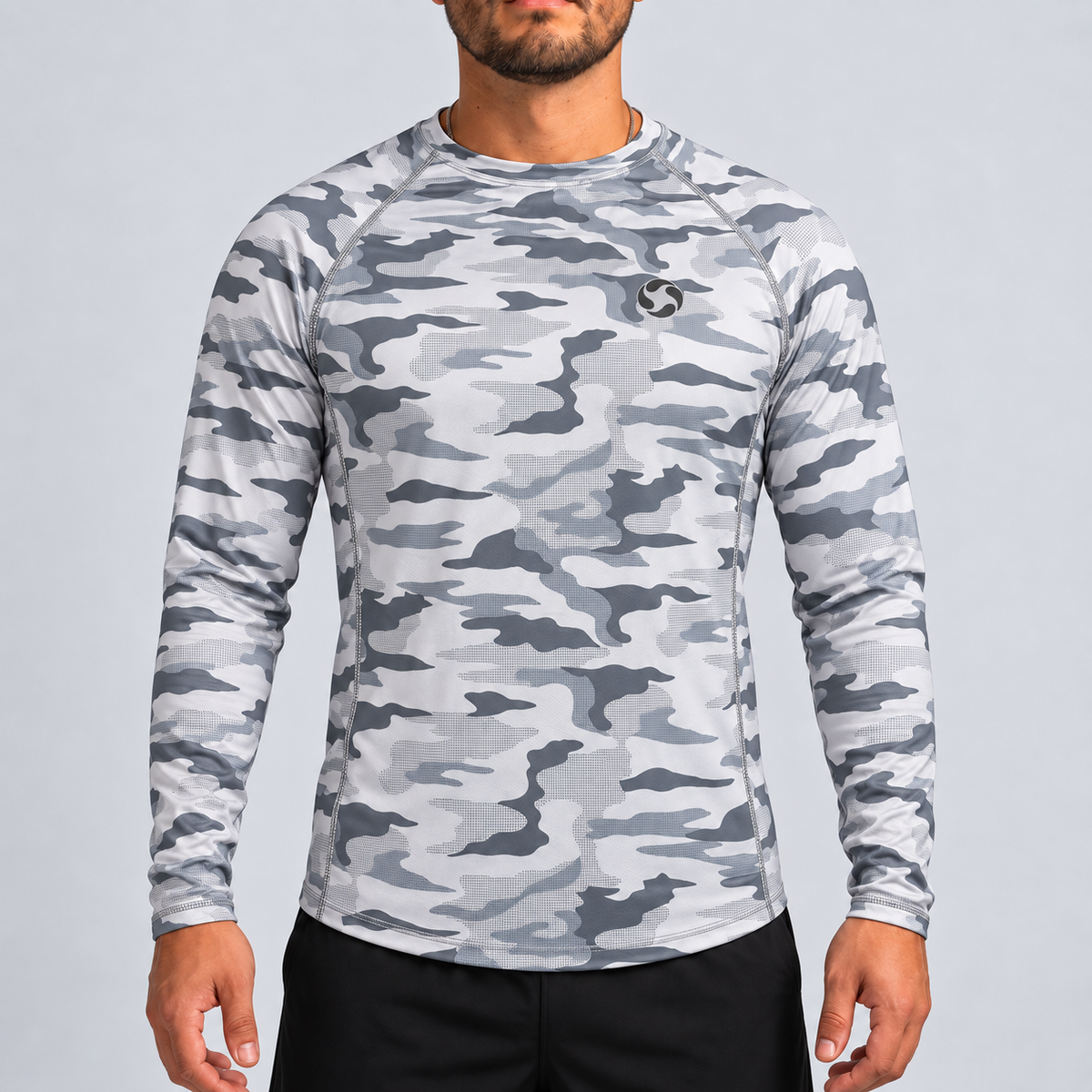 Polo Deportivo Manga Larga Hombre Quick Dry